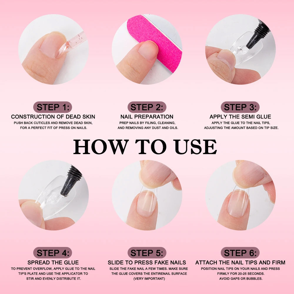 Upgrade Semi-Solid Glue Without Cure Nail Glue