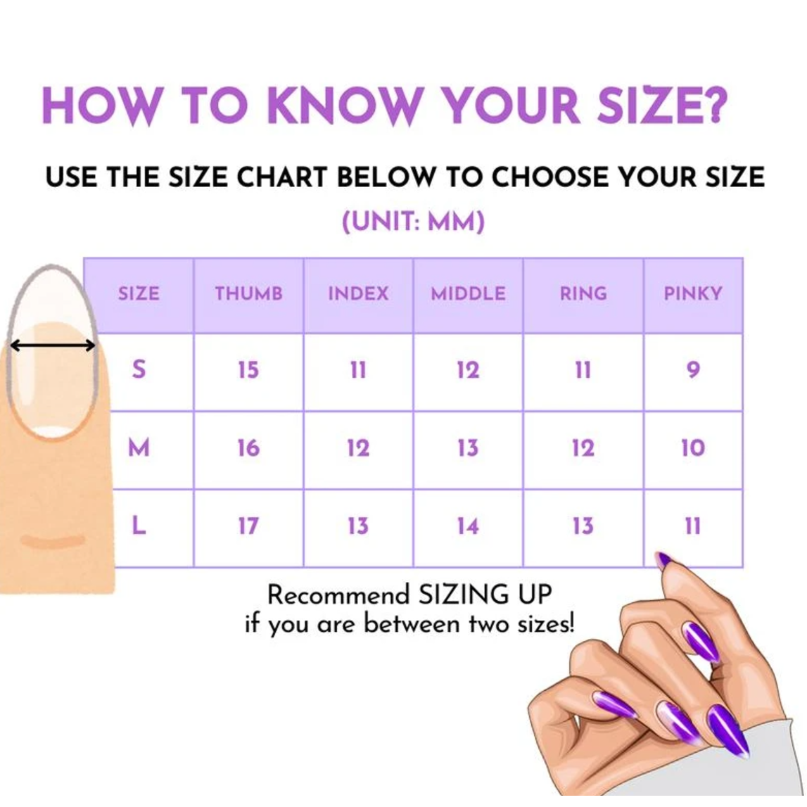 (Handmade) 10pcs/Set Mermaid Sparkle Press-On Nails