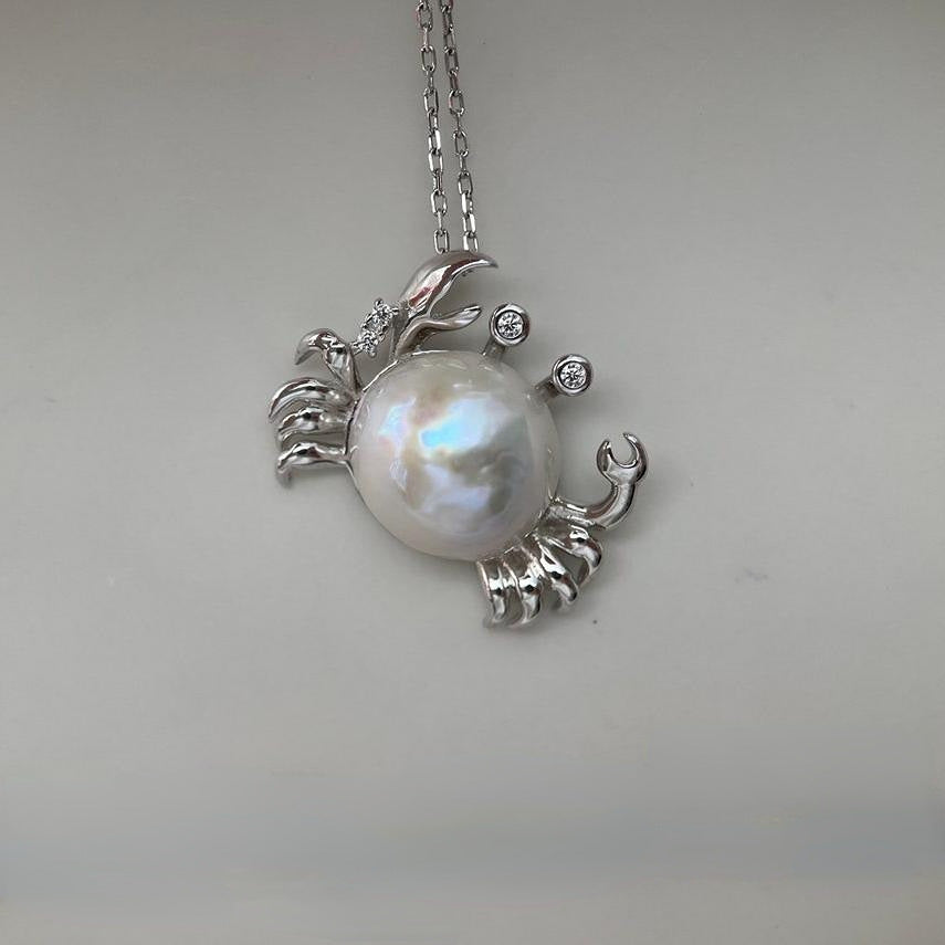 Crab Baroque Pearl Necklace