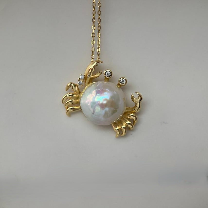 Crab Baroque Pearl Necklace