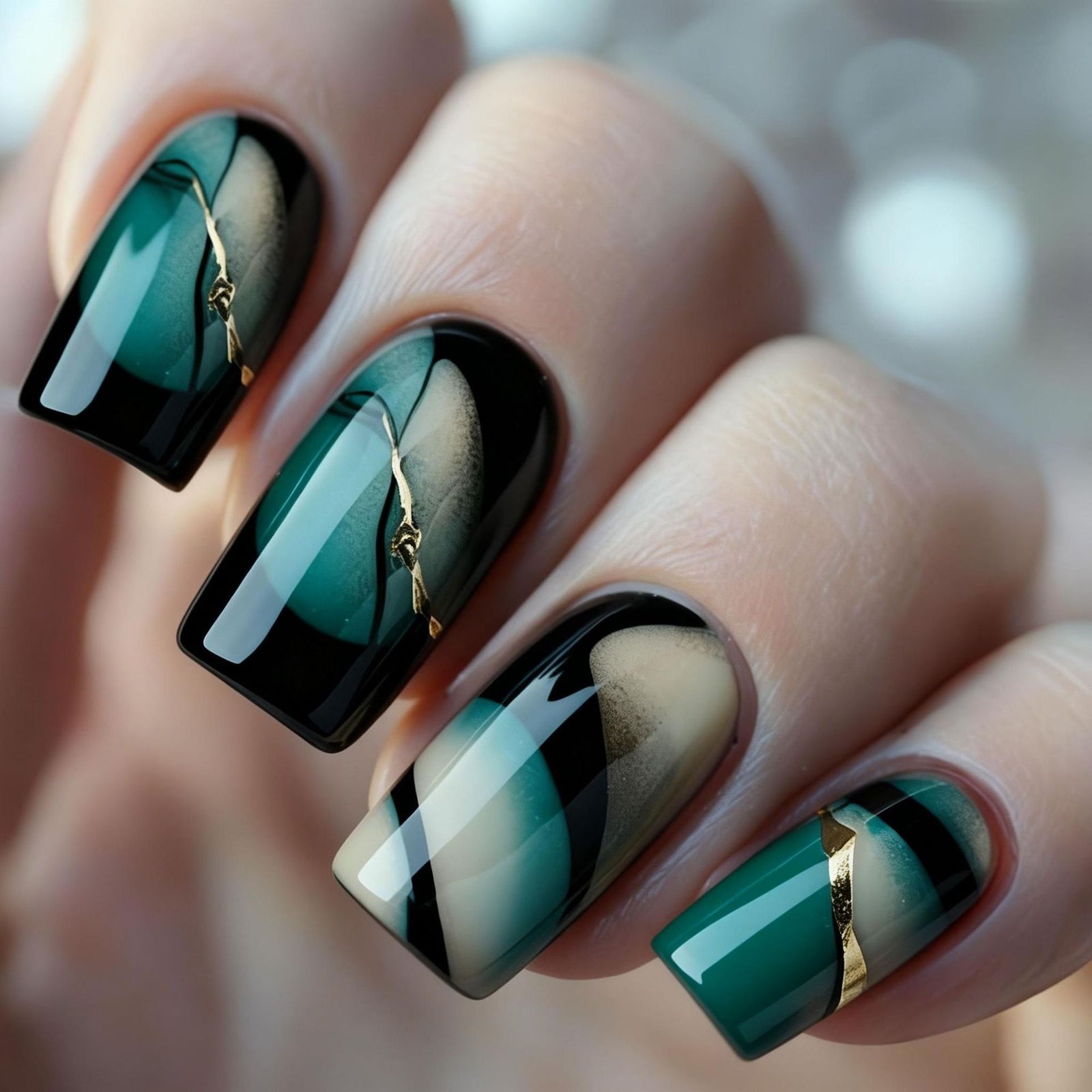 24 Stück/Set Aufklebbare Nägel