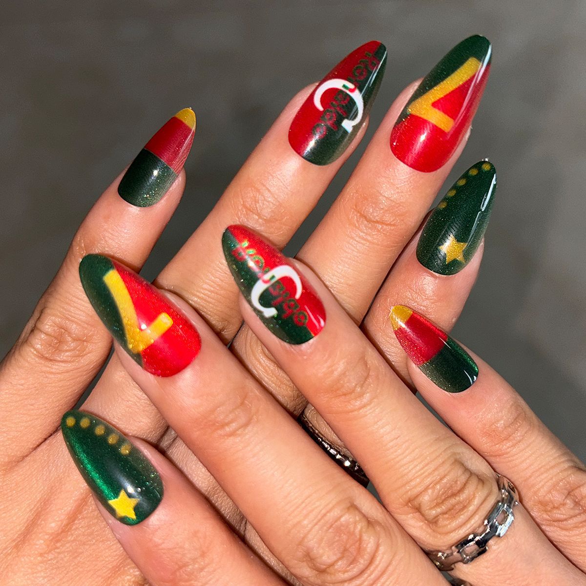 24pcs/Set World Cup Inspired Press-On Nails
