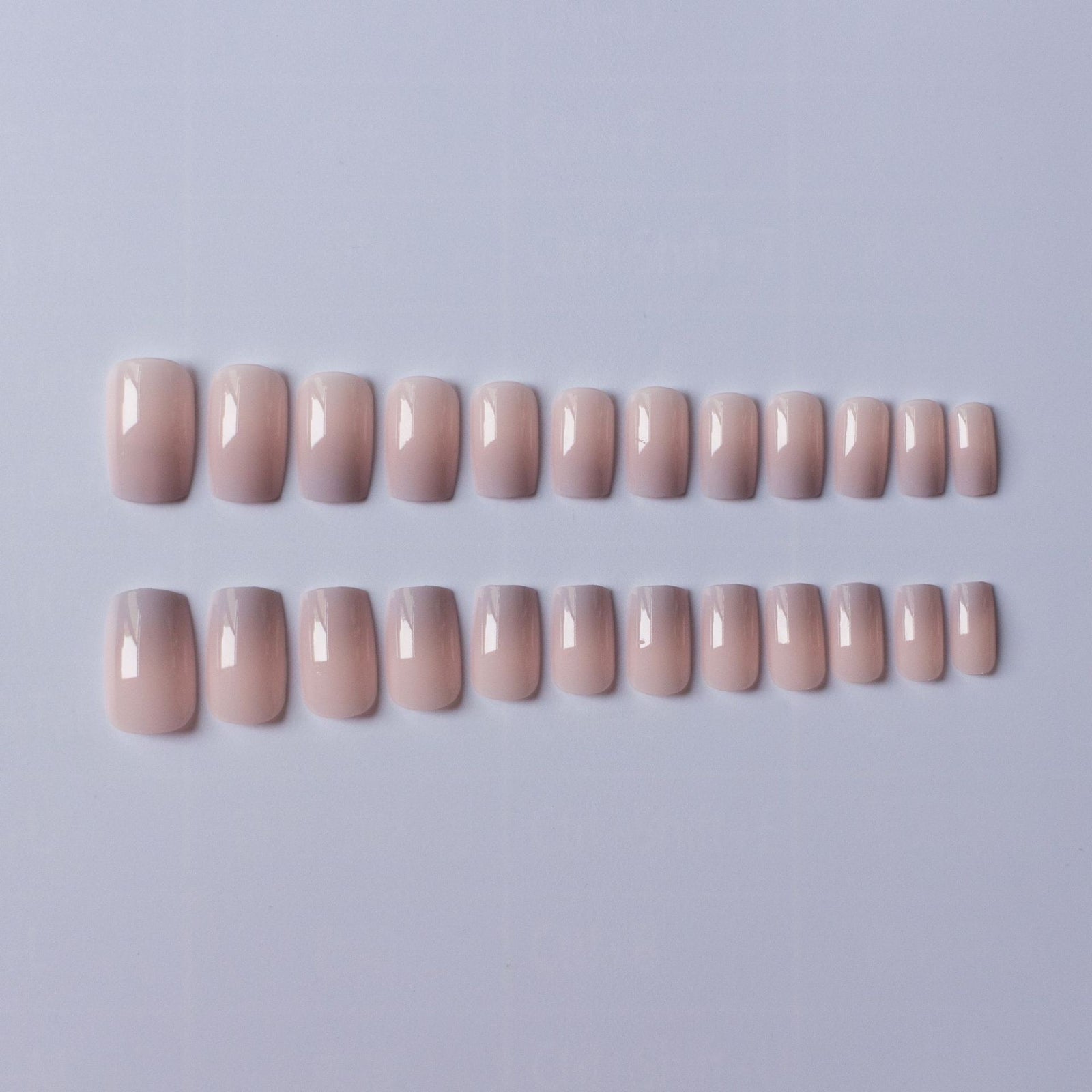 24pcs/Set Gray Gradient Press-On Nails