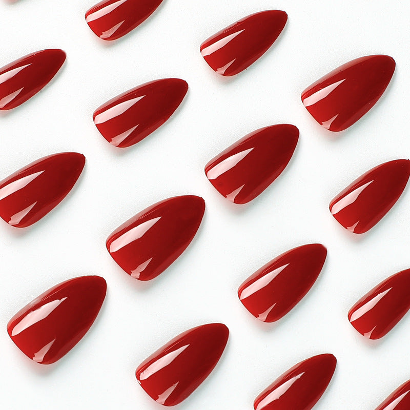 24pcs/Set Solid Color Press-On Nails