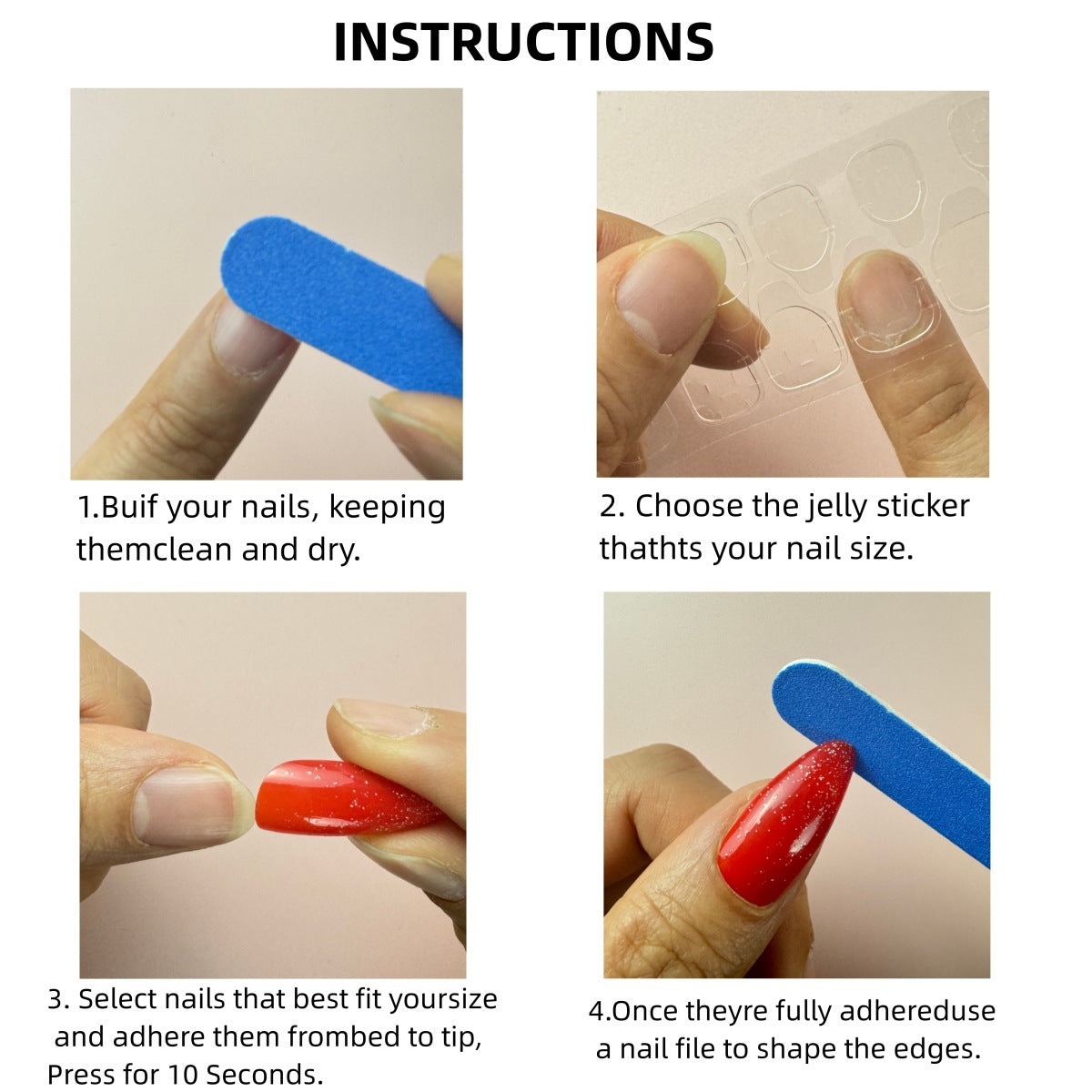 24 Stück/Set Blumen-Aufklebenägel