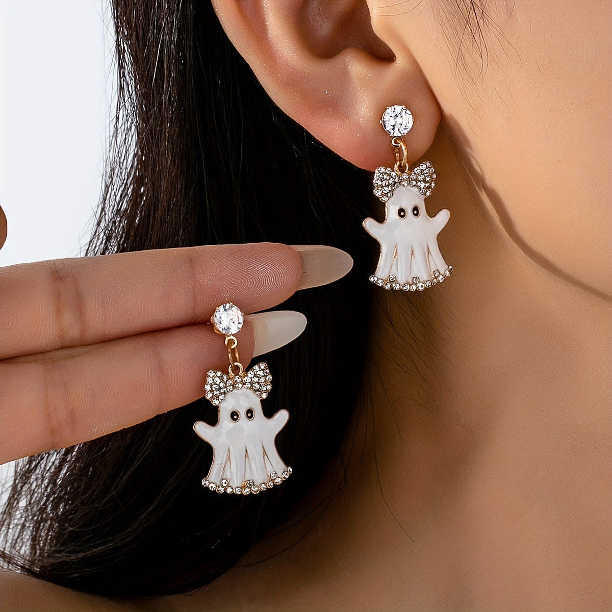 Cartoon Ghost Earrings