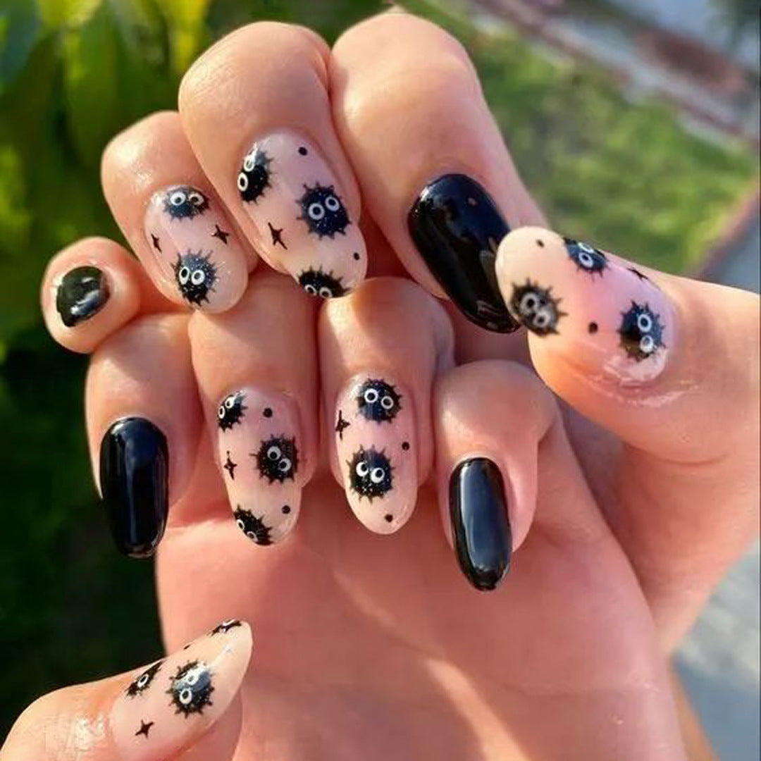 24pcs/Set Cute Cartoon Spider Press On Nails