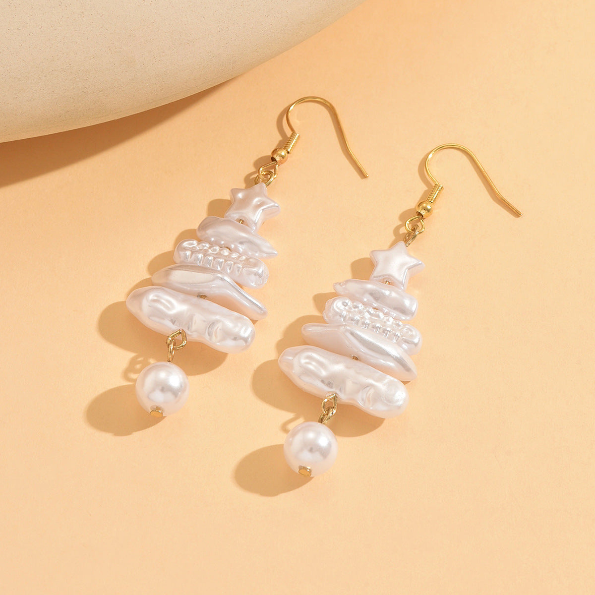 Baroque Faux Pearl Drop Earrings