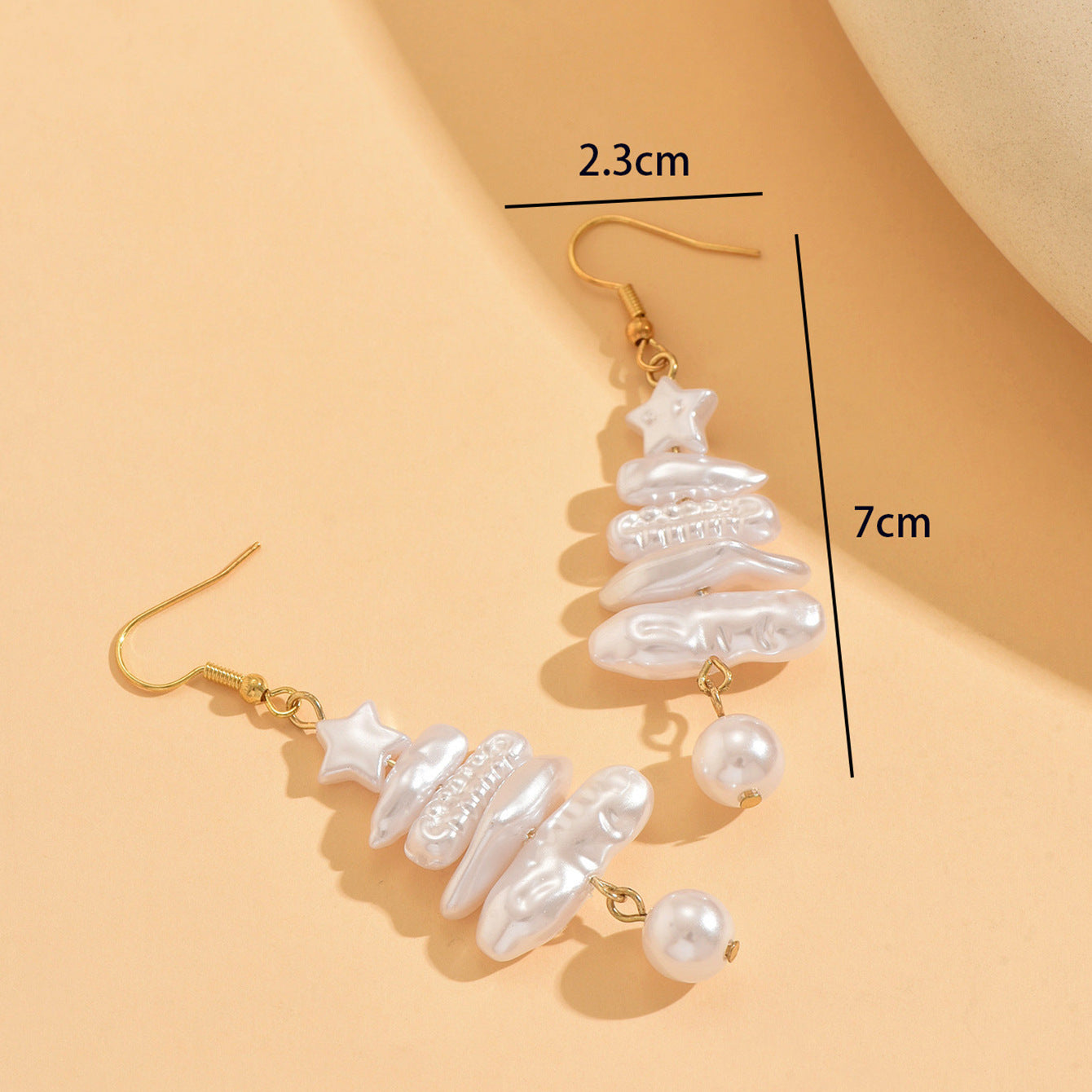 Baroque Faux Pearl Drop Earrings