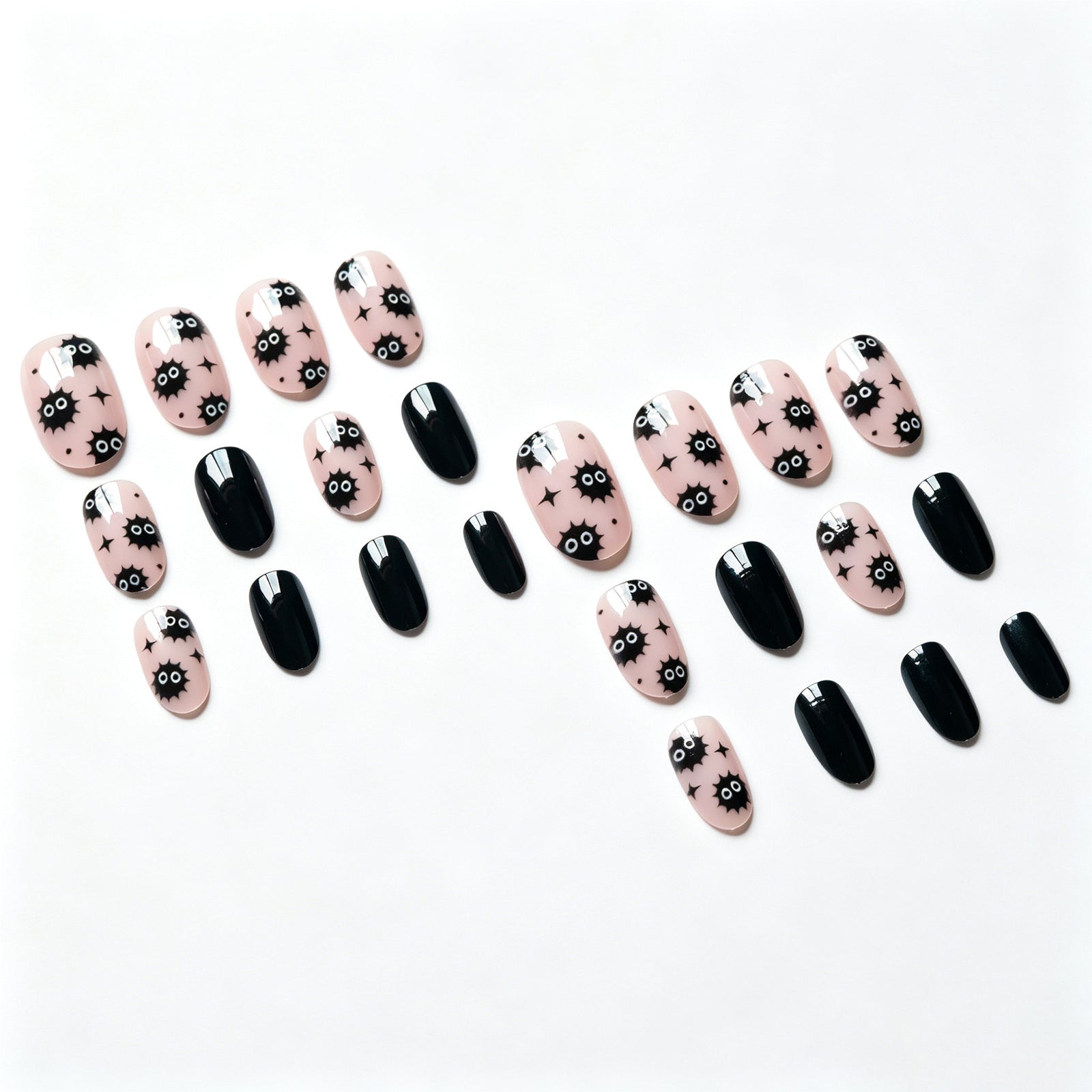 24pcs/Set Cute Cartoon Spider Press On Nails