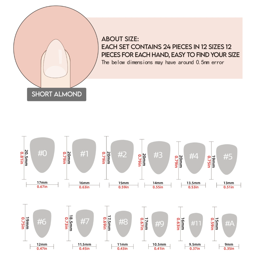 24pcs/Set Short Christmas with Snowflake, Candy Cane, Hat & Tree Press-On Nails