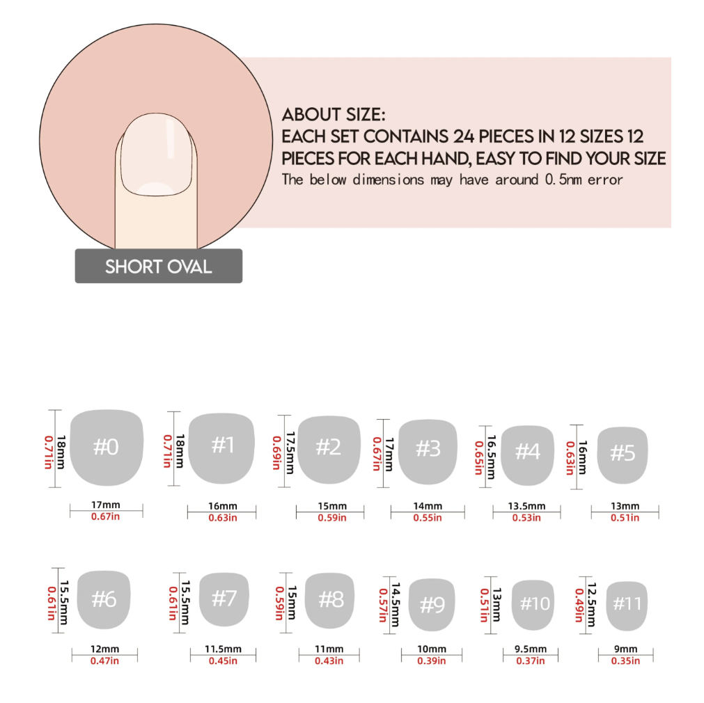 24pcs/Set Short Oval Christmas Cartoon Snowman & Snowflake Press-On Nails