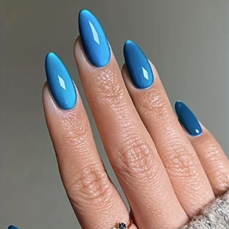 24pcs/Set Multi-Color Cat Eye Kit Press-On Nails