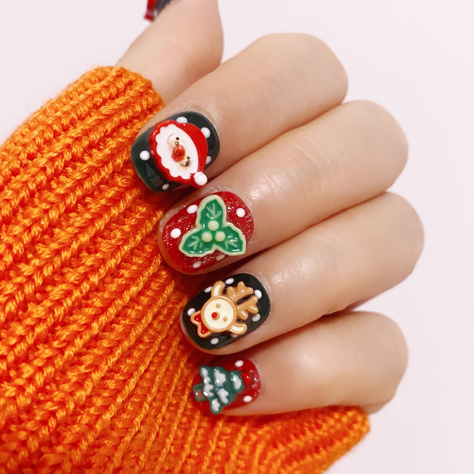 10pcs/Set Christmas Press-On Nails