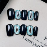 10pcs/Set Evil Eye Cat Eye Press-On Nails