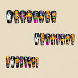 24pcs/Set Pumpkin, Ghost & Octopus Press-On Nails