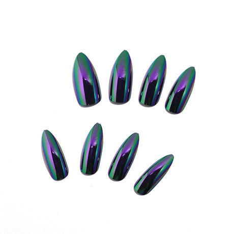 24pcs/Set Color-Changing Chrome Press-On Nails