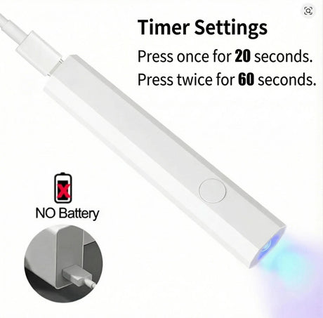 Corded Handheld Nail Lamp Portable UV LED Light