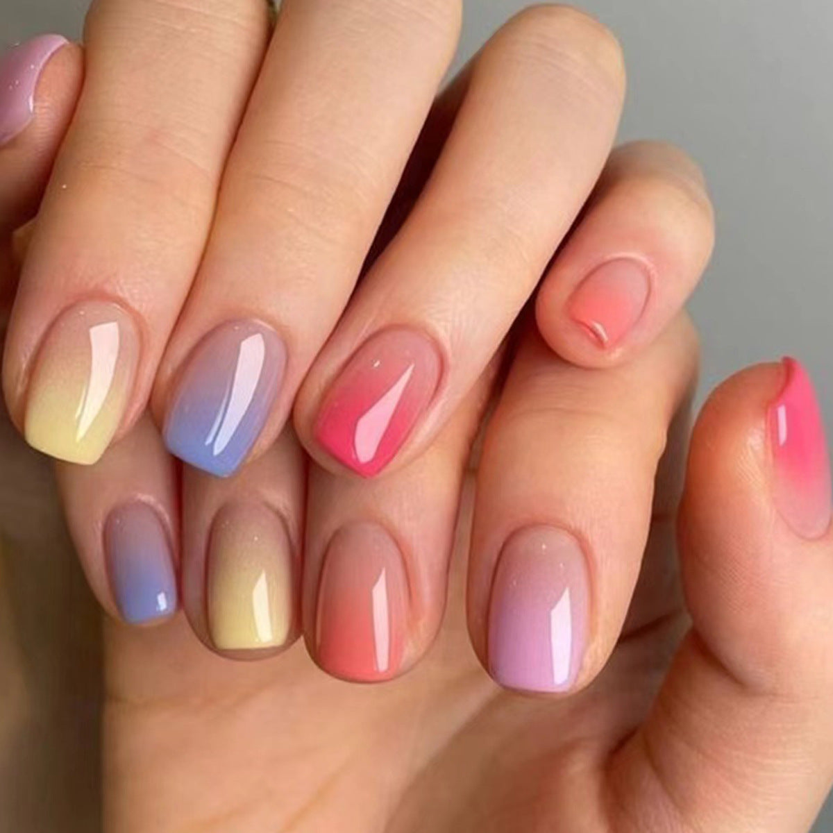 24pcs/Set Ombre Press-On Nails