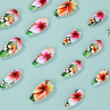 24pcs/Set Flower Press-On Nails