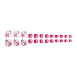 24pcs/Set Starfish Summer Press On Toe Nails