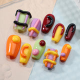 10pcs/Set 3D Art Cartoon Press-On Nails