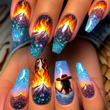 24pcs/Set Volcanic Adventure Press-On Nails