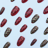 24pcs/Set Leopard Press-On Nails