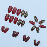 24pcs/Set Leopard Press-On Nails