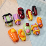 10pcs/Set 3D Art Cartoon Press-On Nails