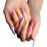 24pcs/Set Colorful Gradient Press-On Nails