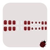 24pcs/Set Ladybug Polka Dots Press-On Nails