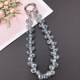 Crystal Teardrop Bead Charm Keychain & Phone Strap