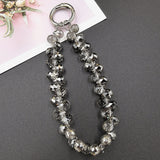 Crystal Teardrop Bead Charm Keychain & Phone Strap