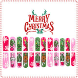24pcs/Set Grinch Green Monster & Cartoon Reindeer Press-On Nails