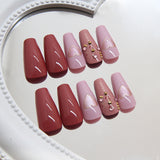 24pcs/Set Heart Press-On Nails