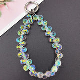 Crystal Teardrop Bead Charm Keychain & Phone Strap