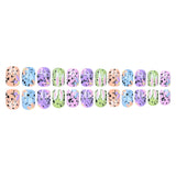 24pcs/Set Speckled Eggshell Bunny Press-On Nails