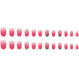 24pcs/Set Watermelon Pattern Press-On Nails
