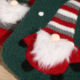 Embroidered Elderly Santa Christmas Stocking