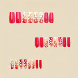 24pcs/Set Plant Flowers Press-On Nails