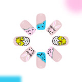 24pcs/Set Easter Pink Bunny Press-On Nails