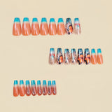 24pcs/Set Vintage Butterfly Gradient Press-On Nails