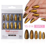 32pcs/Set Cat Eye Press-On Nails