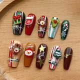 10pcs/Set Christmas Press-On Nails