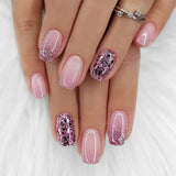 24pcs/Set Glitter Ombre Press-On Nails