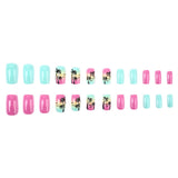 24pcs/Set Beach Series Ocean Coconut Tree Press-On Nails
