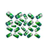24pcs/Set Deep Green Ombre Press-On Nails