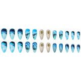 24pcs/Set Ocean Dolphin Press-On Nails
