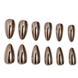 24pcs/Set Copper Press-On Nails